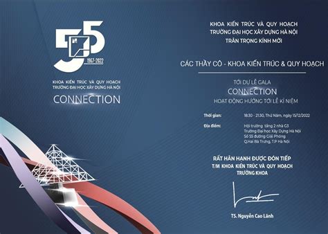 GALA CONNECTION HOẠT ĐỘNG HƯỚNG TỚI LỄ KỶ NIỆM 55 THÀNH LẬP KHOA KIẾN