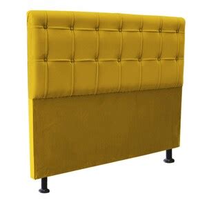 Cabeceira Mel Solteiro 100cm Suede Amarelo Bela Casa Leroy Merlin