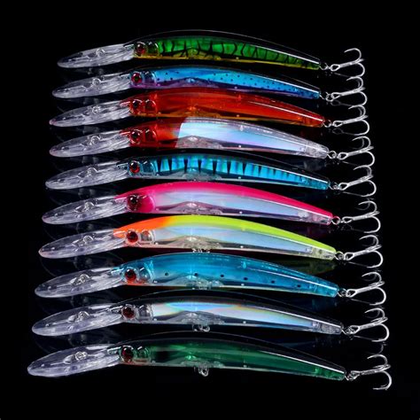 Hengjia Cm G Minnow Fishing Lure Laser Artificial Bait D Eyes