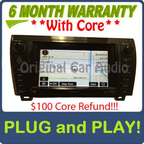 Toyota Sequoia Tundra Jbl Navigation Gps Radio Mp Cd Player Lcd