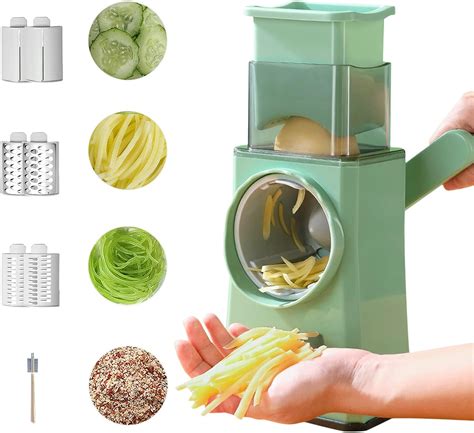 Rotary Cheese Grater Upgraded Cheese Shredder With Handle In Square