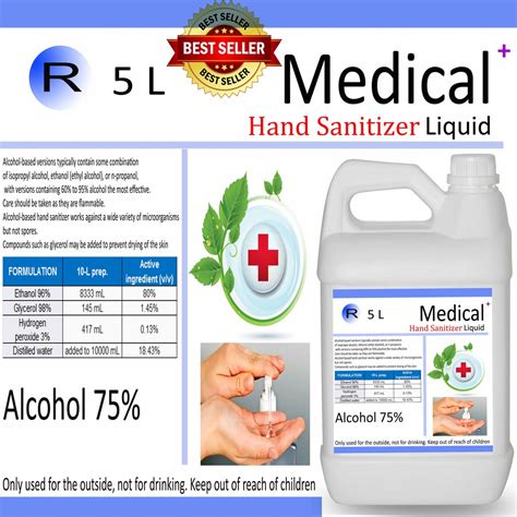 Jual Hand Sanitizer Kesehatan Medical Liter Cair Anti Virus Dan Kuman