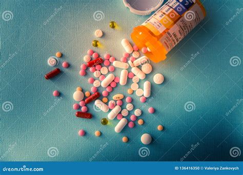 Tablets Pills Capsule Heap Mix Therapy Drugs Antidepressant