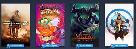 Games I 100% this month : r/steamachievements