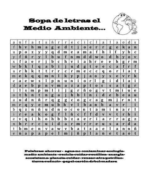 Sopa De Letras De La Contaminacion 070