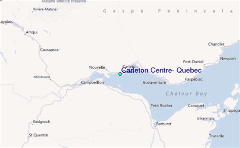 Carleton Centre Quebec Tide Station Location Guide