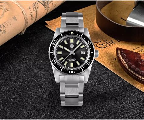 San Martin New Mas Mm Diver Watch Automatic Mechanical Watches