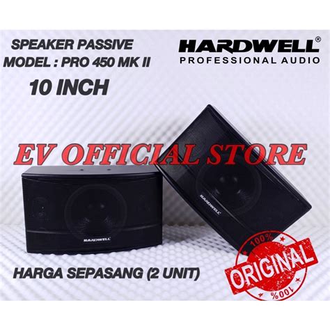 Jual Speaker Pasif 10 Inch Hardwell PRO 450 MK II Original Speaker