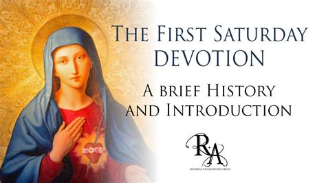 The First Saturday Devotion A Brief History And Introduction Youtube