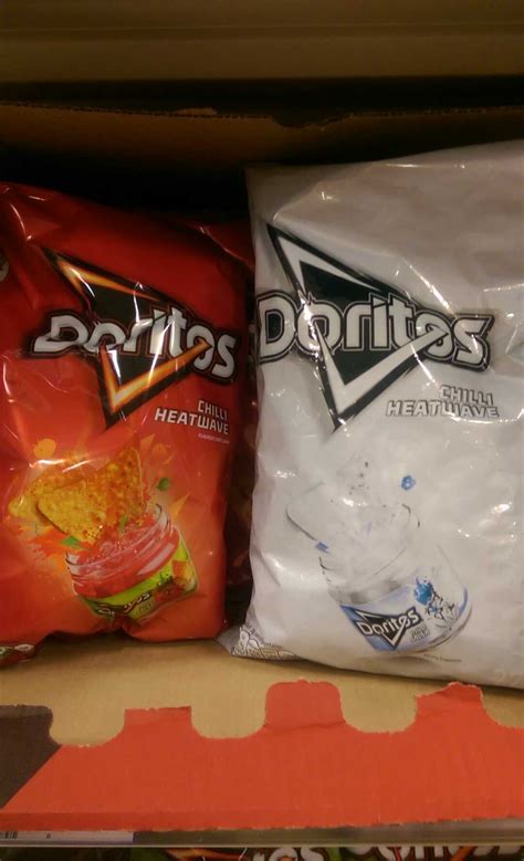 Doritos bag was printed in black and white : r/mildlyinteresting