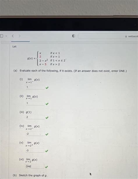 Solved Let G X ⎩⎨⎧x22−x2x−5 If X