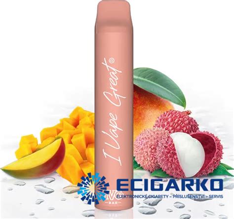 Ivg Bar Plus Jednorázová E Cigareta Mango Lychee 20mg Ecigarko Cz