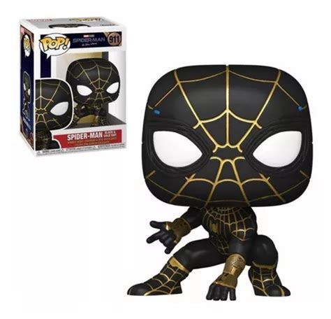 Spiderman Traje Negro Dorado No Way Home Funko Pop Envío gratis