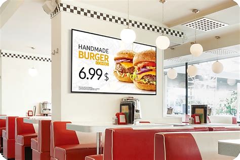 Quick Service Restaurant Displays Digital Signage Solutions Samsung