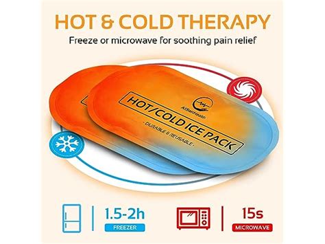 4 Pack Allsett Health Reusable Hot And Cold Gel Ice Packs