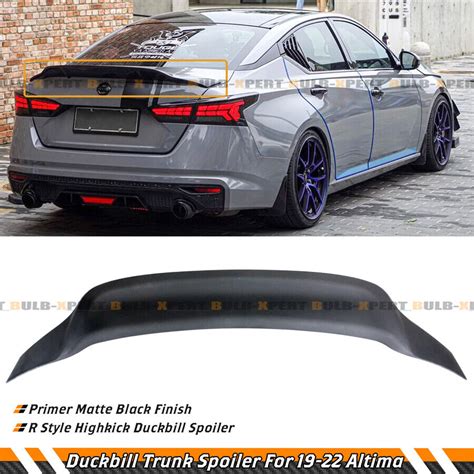 For 2019 2025 Nissan Altima R Style Matte Black High Kick Duckbill Trunk Spoiler Ebay