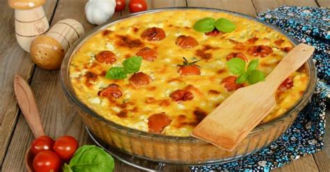 Recette De Quiche Sans Pâte Tomates Cerise Et Fromage De Brebis