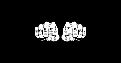 Hold Fast Knuckle Tattoo Tattoo Sticker Teepublic