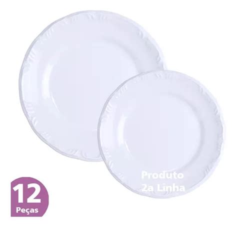 Kit Pratos Rasos Sobremesa Pomerode Porcelana Schmidt A