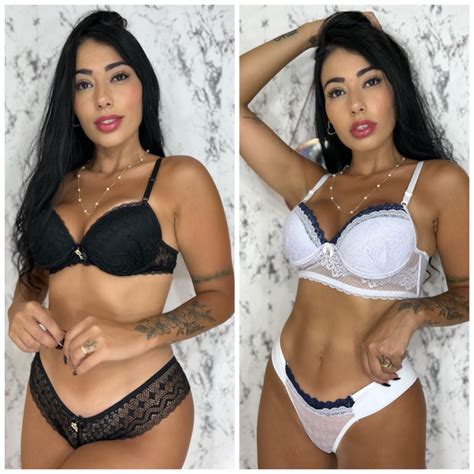 Kit Conjuntos Calcinha E Suti Bojo Lingerie Sexy Langeri