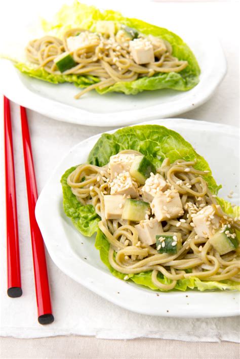 Chilled Chasoba Noodles With Silken Tofu And Cucumber Hakubaku The