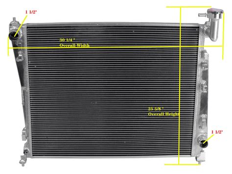 Radiator 2012 Dodge Durango 3 6 Liter V6 Radiator Aluminum 2 Row