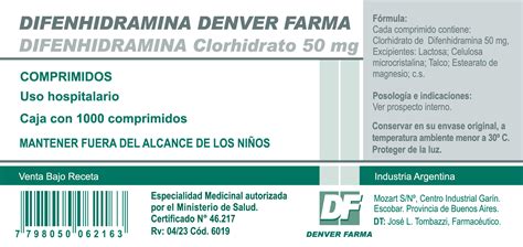 DIFENHIDRAMINA DENVER FARMA Denver Farma