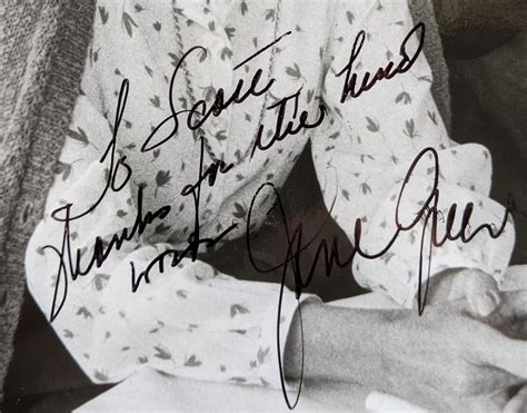 Lot - Jane Greer, Against All Odds, 1984, Autographed Black & White