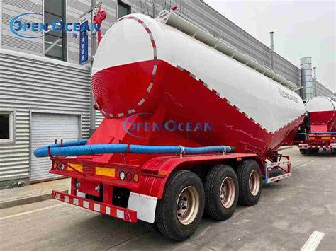 New 35cbm 3 Axle Cement Dry Powder Bulk Cement Silo Tanker Semi Trailer