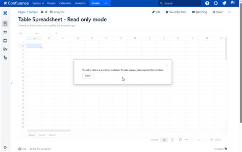 Table Spreadsheet