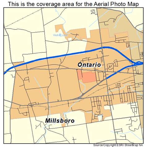 Aerial Photography Map Of Ontario Oh Ohio