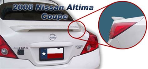 Nissan Altima Coupe DAR Spoilers Custom 3 Post Wing W O Light ABS 710