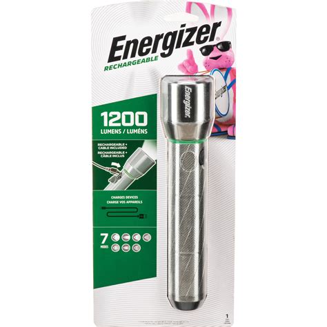 Energizer Vision HD Rechargeable Metal LED Flashlight 75570742