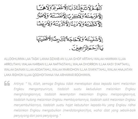 Bacaan Doa Memohon Ampunan Dosa Besar Lengkap Dengan Bahasa Arab Latin