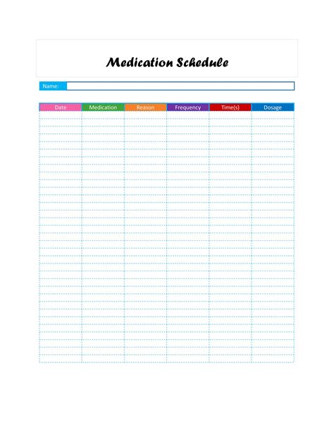 Medication Tracker Printable