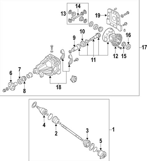 Rear Axle For 2003 Hyundai Santa Fe Hyundai OEM Parts Direct