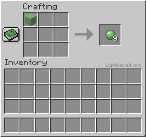 How to make a Slimeball in Minecraft