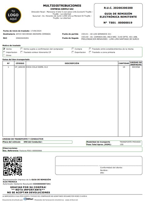 ¿cómo Emitir Una Guía De Remisión Electrónica En Sunat 2024 Mifact