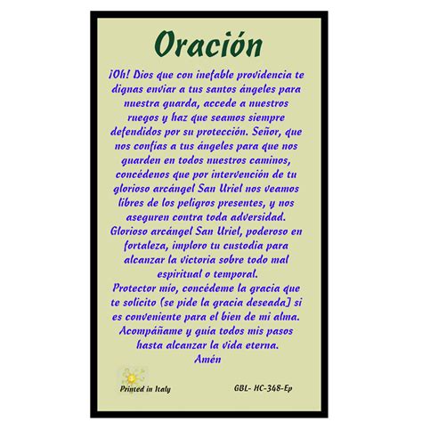 Oraci N A San Uriel Arc Ngel Para Pedir Una Gracia La Luz De La