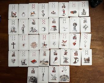 Reading With 120 Year Old Gypsy Cards 53cards In The Grand Tableau For