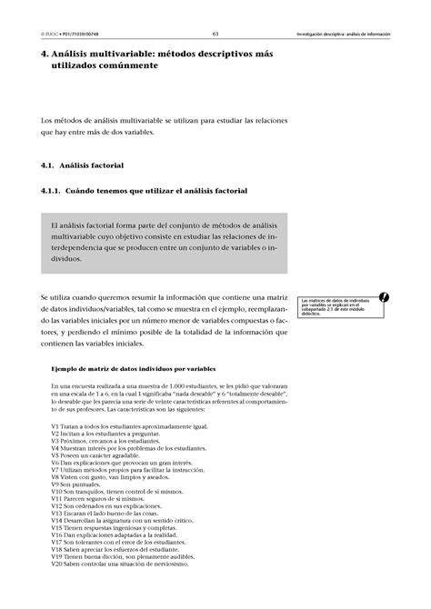 Analisis Factorial De Los Componentes Principales Anlisis