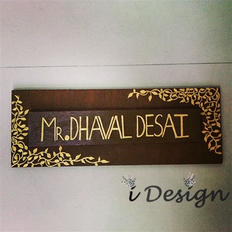 Handmade Name Plate Designs