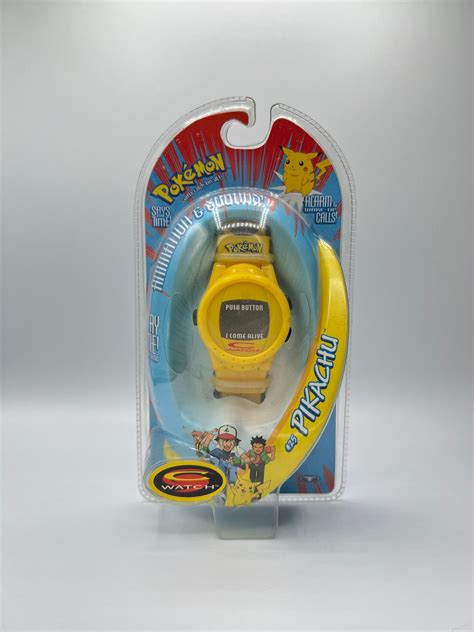 Vintage Pokemon Pikachu C Watch Town