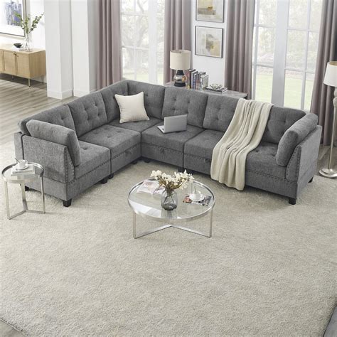 hokku designs amairany  shape modular sectional sofa sectional  sofa