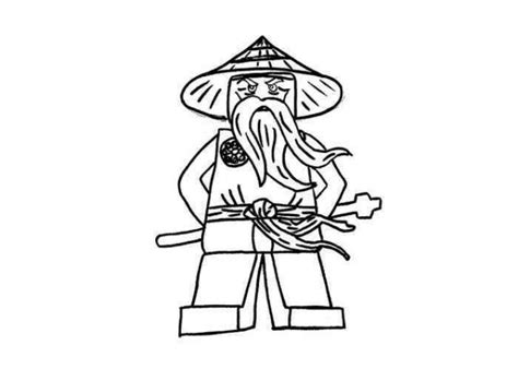 Coloriage Ninjago Ma Tre Wu Dessin Gratuit Imprimer