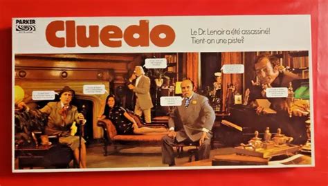 ANCIEN CLUEDO JEU de société Le DR Lenoir a été assassiné Parker FR