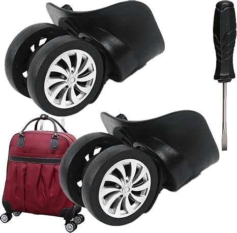 Zeaying 2 Pièces Roue Valise Universelle Double Roulette Valise