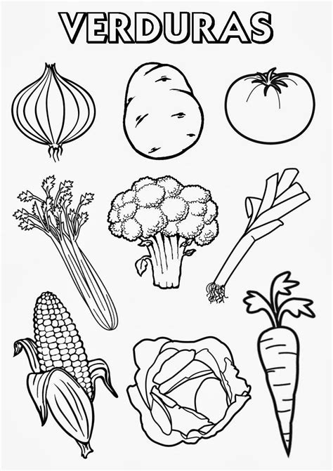 Dibujos De Frutas Y Verduras Para Colorear E Imprimir 40 Images Result Dosoka