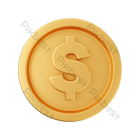 Golden Dollar Coin Png Images Ai Free Download Pikbest