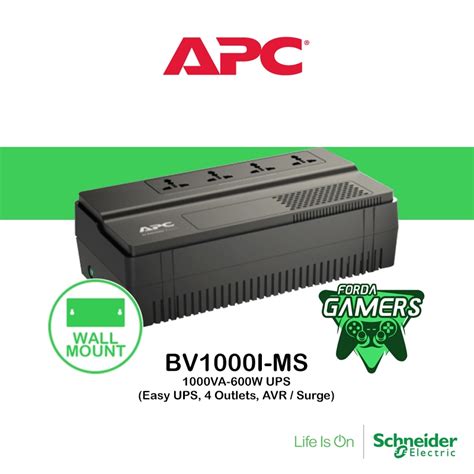 APC UPS 1000VA 600W Uninterruptible Power Supply BV1000I MS Easy UPS